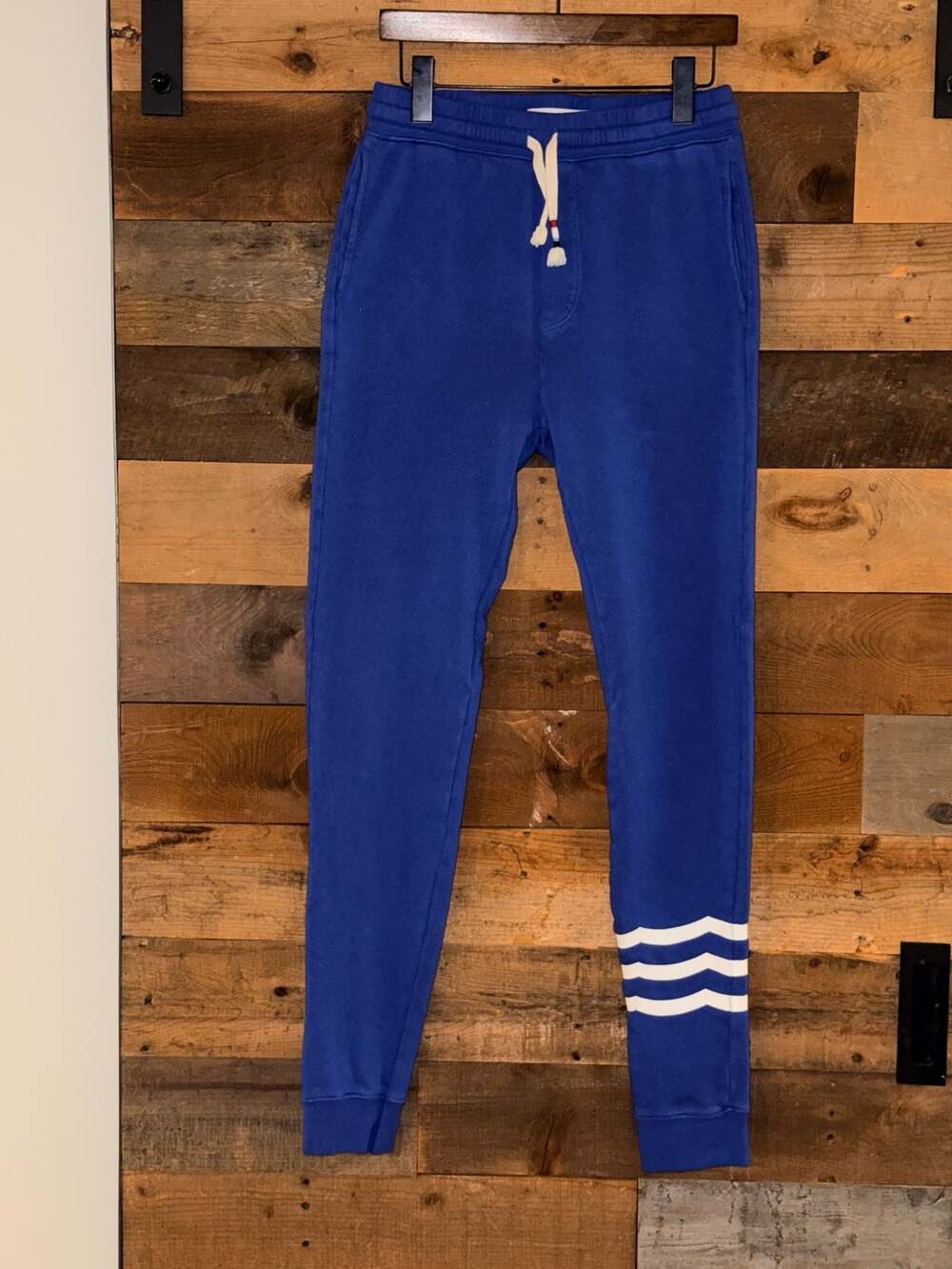 Sol Angeles Waves Essential Jogger Sweatpants in Cobalt Blue M